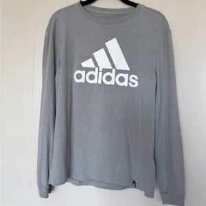 Adidas Heather Gray Performance Tee